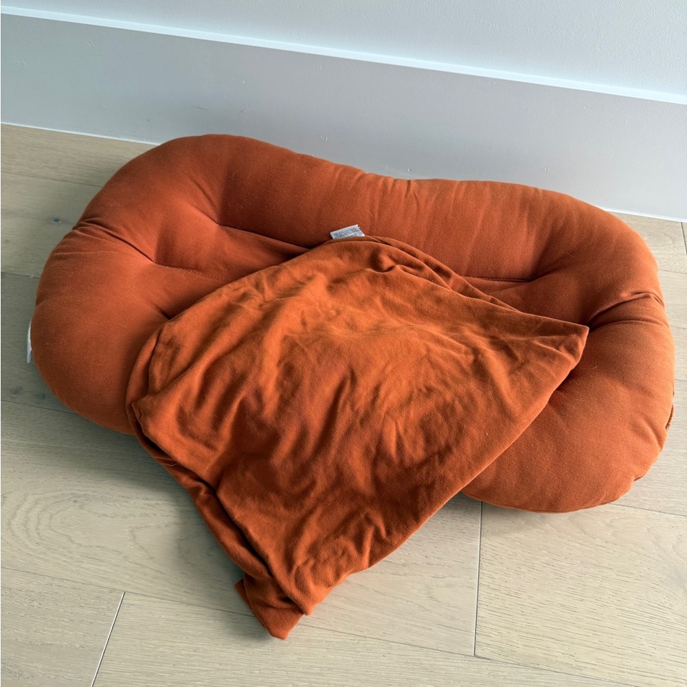 Snuggle Me Organic Infant Lounger with Extra Cover Gingerbread